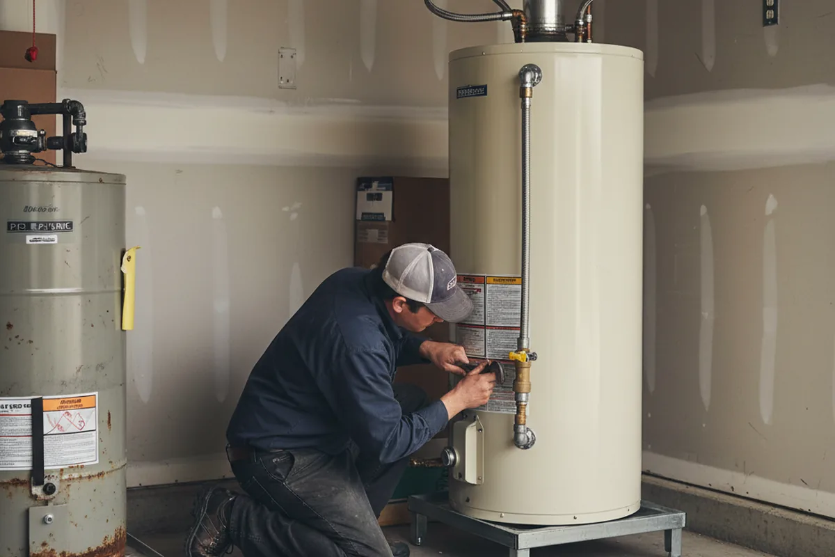 Water heater and shutoff valve replacement in Borrego Springs